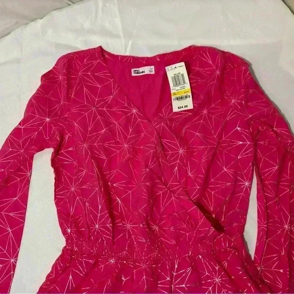 New with tags, girls size medium romper, #A031 - Picture 4 of 5